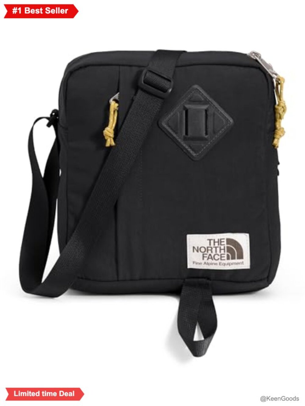 Crossbody Bag Nylon Adjustable Strap Water-Repellent Casual